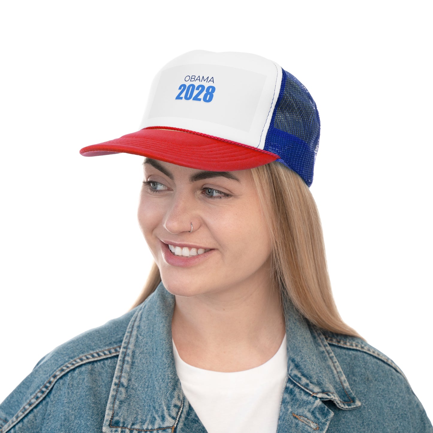 Obama 2028 Trucker Cap | Political Campaign Hat | Retro Style | Gift for Supporters | Fun Accessory for Events