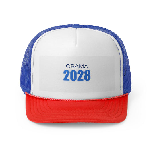 Obama 2028 Trucker Cap | Political Campaign Hat | Retro Style | Gift for Supporters | Fun Accessory for Events
